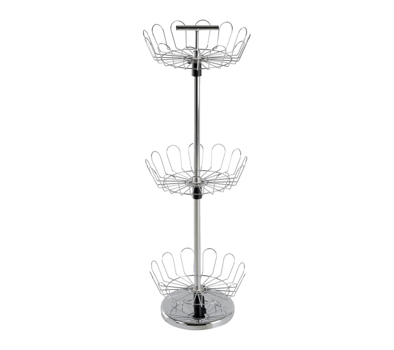 Lavish Home Rotating Shoe Rack 3-Tier Shoe Tower Holds 18 Pair — Main view
