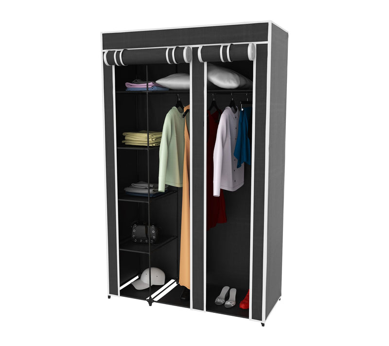 Lavish Home Portable Closet Wardrobe for Hanging Clothes — View 9