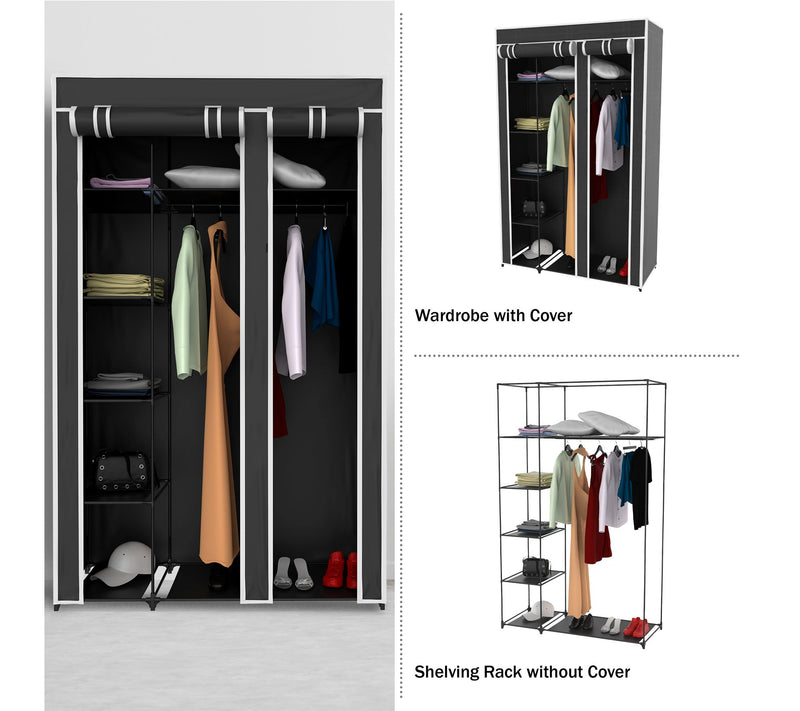 Lavish Home Portable Closet Wardrobe for Hanging Clothes — View 4