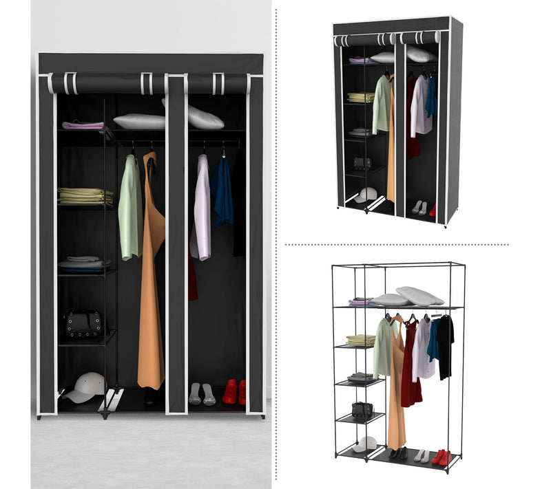 Lavish Home Portable Closet Wardrobe for Hanging Clothes — View 6
