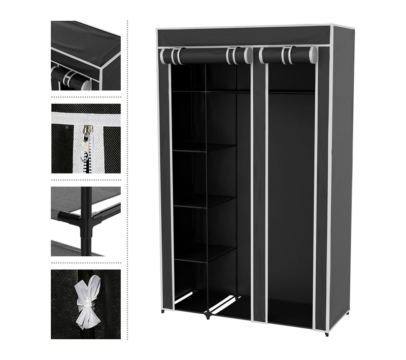 Lavish Home Portable Closet Wardrobe for Hanging Clothes — View 5