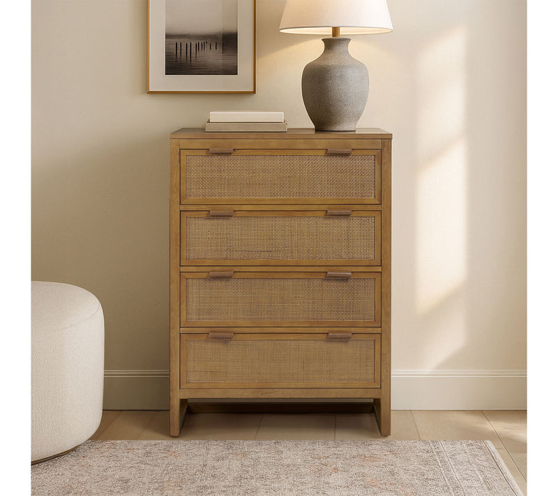 Teamson Home Hatteras Dresser with Rattan Inlayand 4 Drawers — View 12