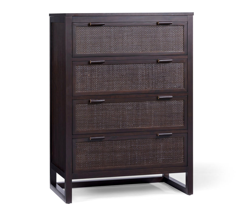 Teamson Home Hatteras Dresser with Rattan Inlayand 4 Drawers — View 2