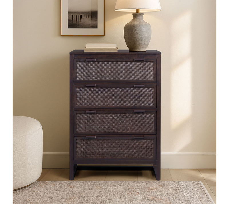 Teamson Home Hatteras Dresser with Rattan Inlayand 4 Drawers — View 14