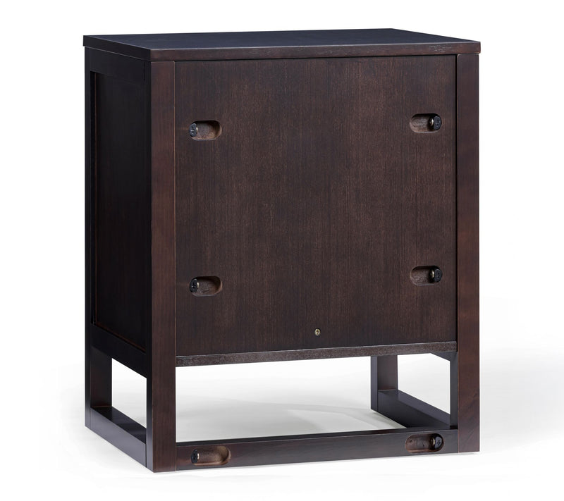 Teamson Home Hatteras Nightstand with 2 RattanInset Drawers — View 4