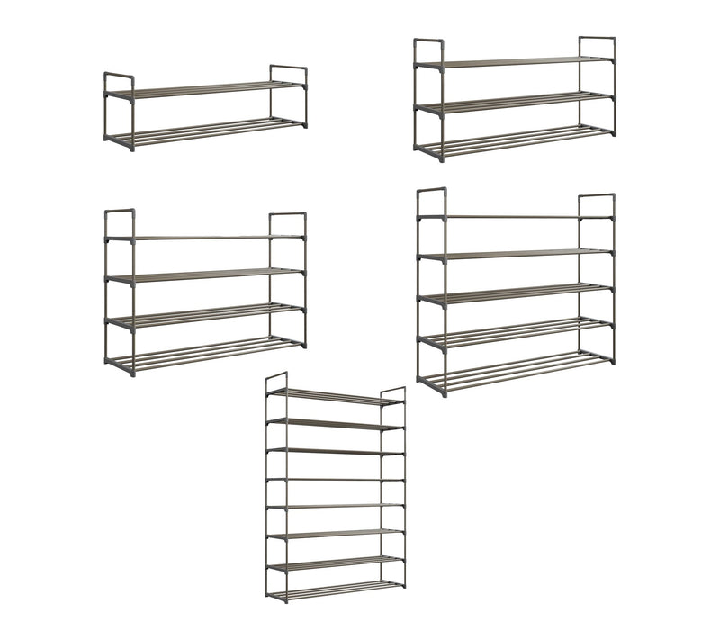 Home-Complete Shoe Storage Rack 4-Tier Shoe Organizer — View 8