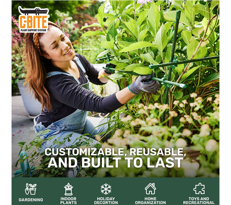 C-BITE Plant Support Clips and Garden Stake Connectors — View 2