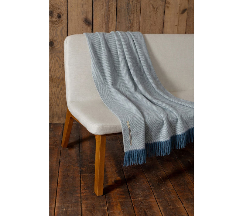 alicia adams XL 70x50 Chevron Alpaca Blanket with Fringe — View 3