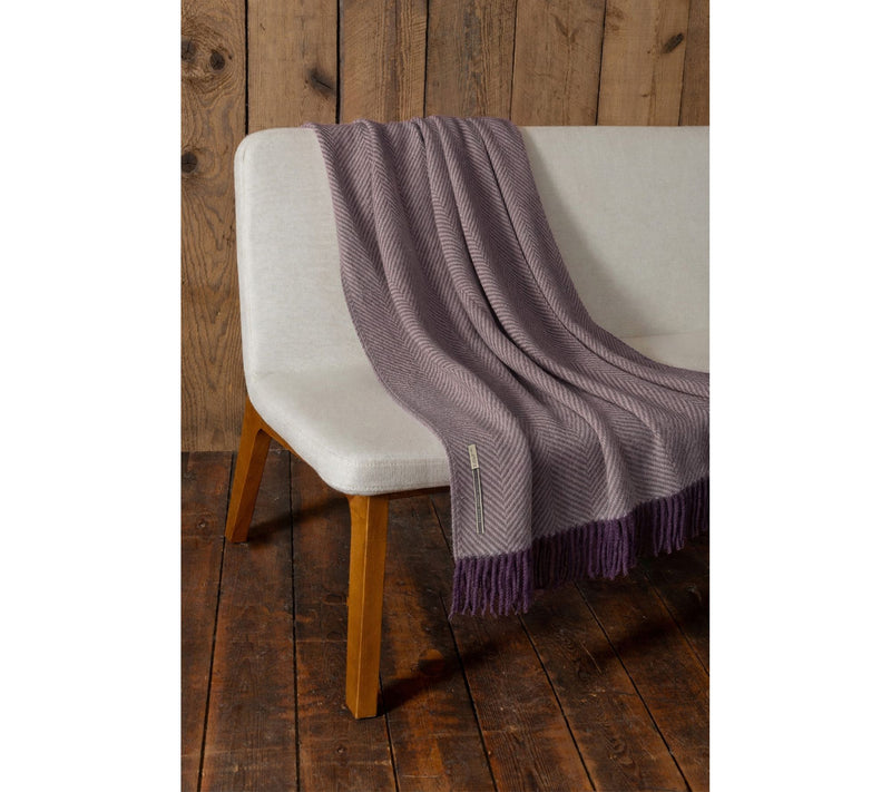alicia adams XL 70x50 Chevron Alpaca Blanket with Fringe — View 5