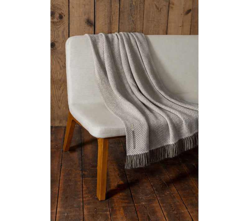 alicia adams XL 70x50 Chevron Alpaca Blanket with Fringe — View 7