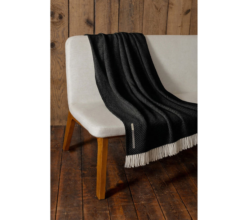 alicia adams XL 70x50 Chevron Alpaca Blanket with Fringe — View 13