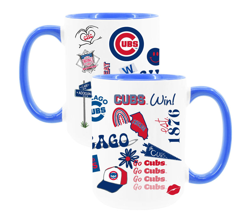 Memory Company 2pk MLB 15oz White & Team ColorMug — Main view
