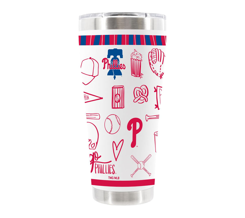 Memory Company MLB 30oz Sketchpad Stainless Steel Tumbler — Main view