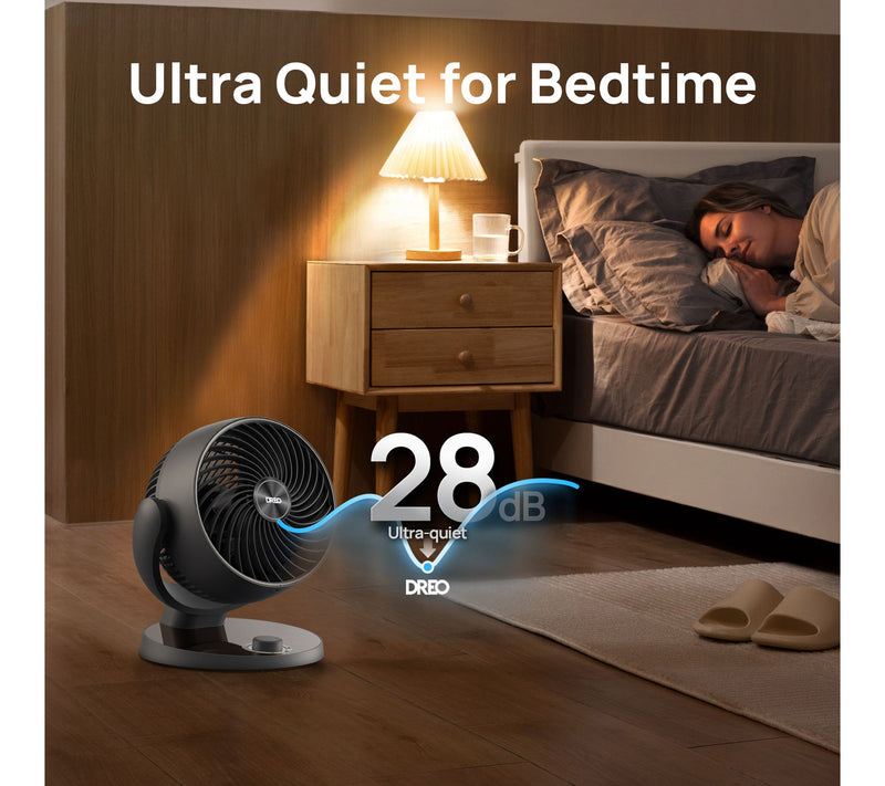 DREO 7" Air Circulator, Desk Fan for Table, 70ft. Airflow — View 3