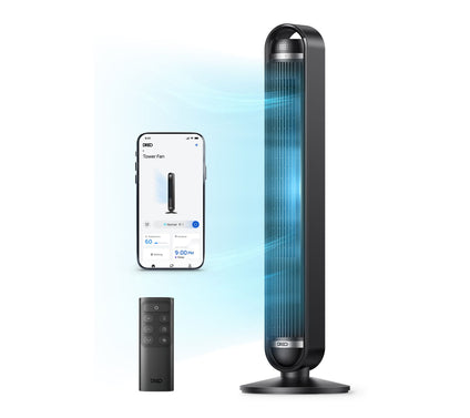 DREO 42" Smart Tower Fan 9-Speed DC Motor withRemote