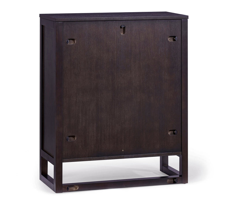 Teamson Home Hatteras Accent Cabinet with 2 Rattan Inlay Doors — View 5