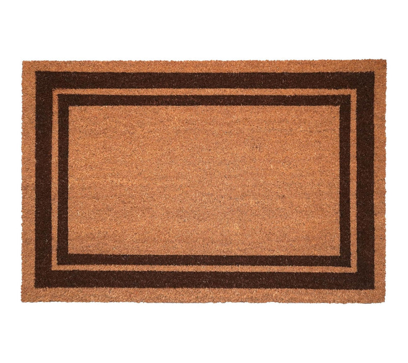 HomeRoots 24" X 36" Natural & Black Geometric Door Mat — View 2