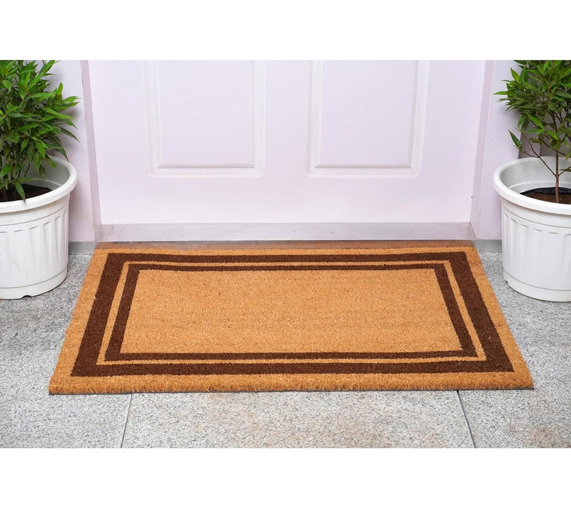 HomeRoots 24" X 36" Natural & Black Geometric Door Mat — View 4