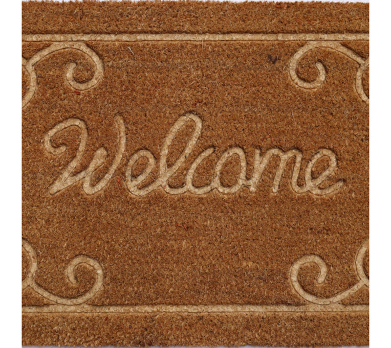 HomeRoots 18" X 30" Coir Vines Welcome OutdoorDoor Mat — View 2