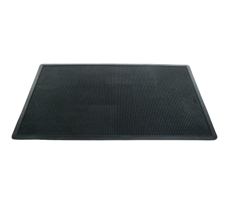 HomeRoots 18" X 30" Black Rubber Outdoor Door Mat — View 2