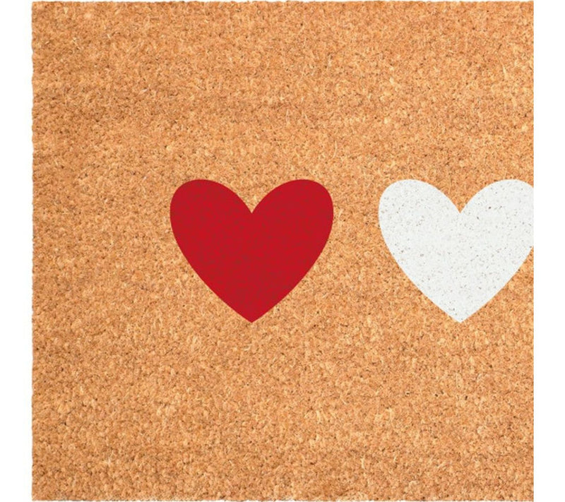 HomeRoots 24" X 36" Patriotic Hearts Outdoor Coir Door Mat — View 3