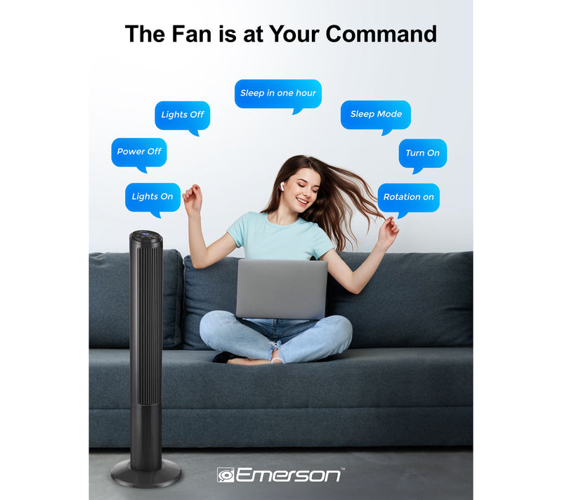 Emerson SmartVoice Tower Fan ES4007R — View 4