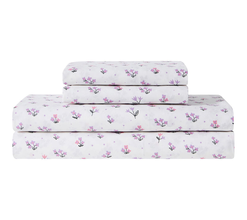 Hallmark Flower Garden 3-Piece Microfiber Bed Sheet Set, Twin — View 2