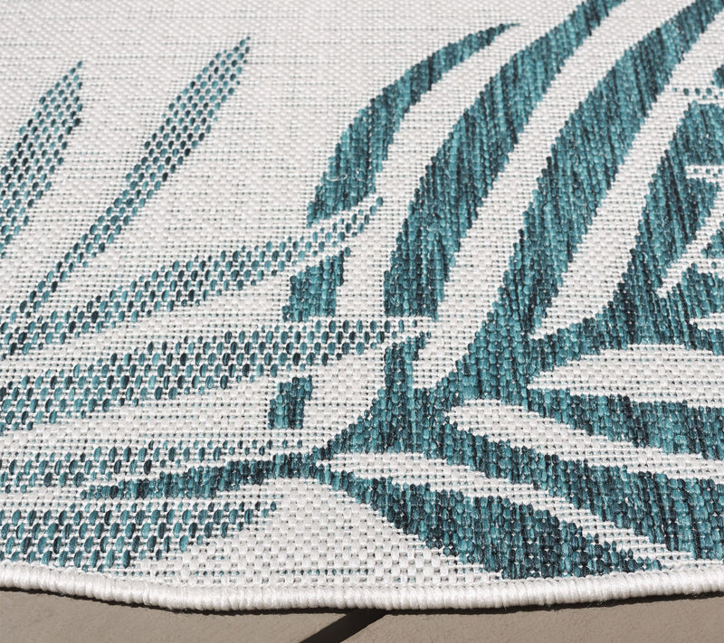 Beach House Santorini 6'-7"x6'-7" Outdoor Rug by Valerie — View 3