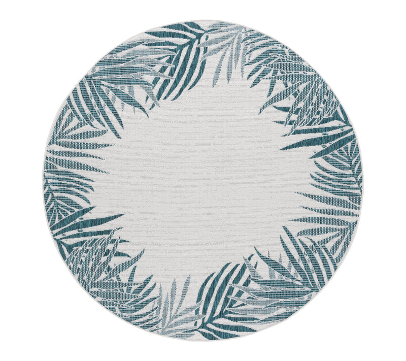 Beach House Santorini 6'-7"x6'-7" Outdoor Rug by Valerie — View 5