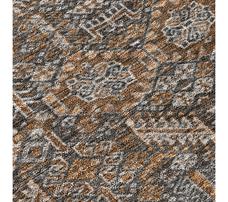 HomeRoots 2' X 3' Brown Tribal Washable IndoorOutdoor Rug — View 4