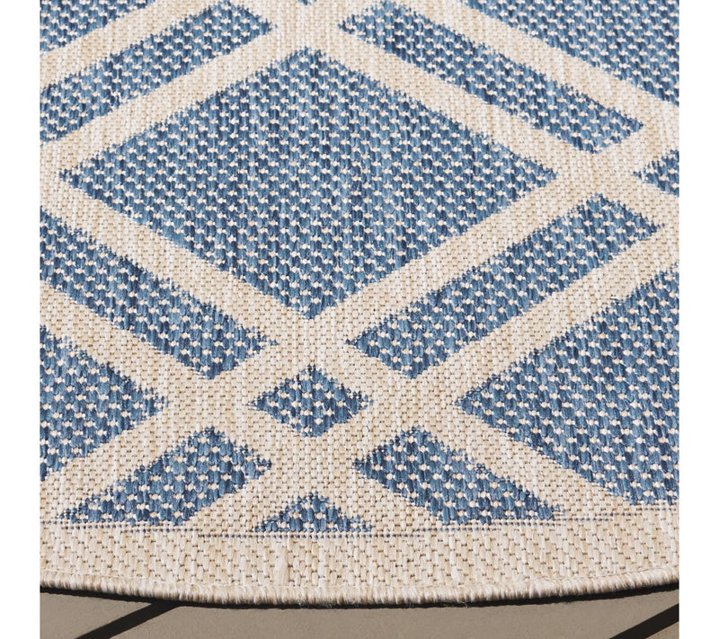 Beach House Terrace 6'-7" x 6'-7" Round OutdoorRug by Valerie — View 3