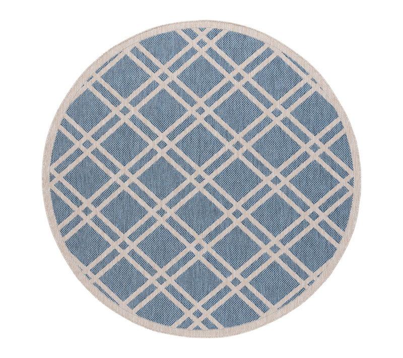 Beach House Terrace 6'-7" x 6'-7" Round OutdoorRug by Valerie — View 7