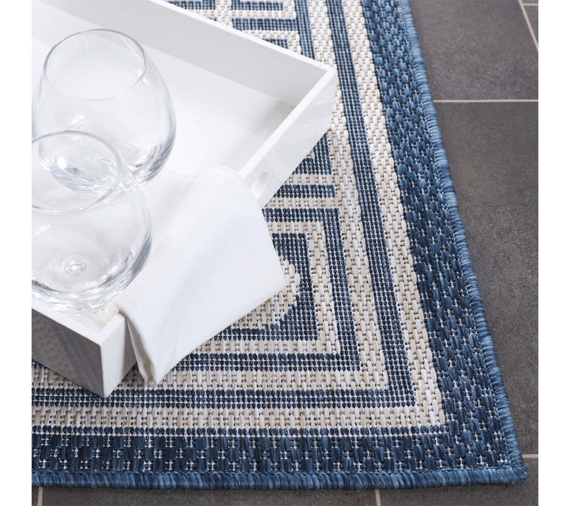 Beach House Olympia 6'-7" x 6'-7" Sq Outdoor Rug by Valerie — View 3