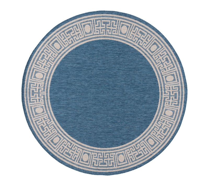 Beach House Olympia 6'-7" x 6'-7" Round OutdoorRug by Valerie — View 7