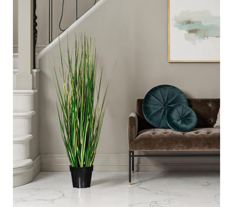 Vickerman 48" Green Evergold Grass Potted UV — View 5