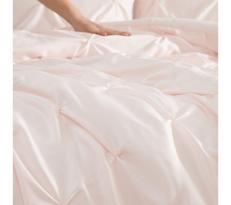 Laura Ashley Solid Pink King Comforter Set — View 7