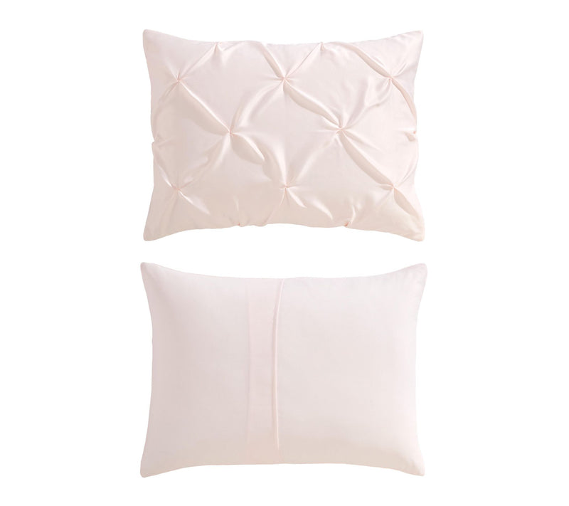 Laura Ashley Solid Pink King Comforter Set — View 5