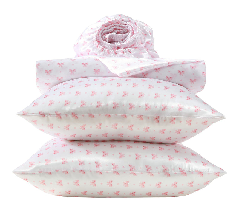 Laura Ashley Heart Of Mine White/Pink MicrofbrQueen Sheet Set — View 7