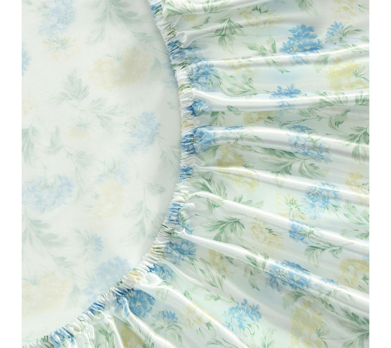 Laura Ashley Edwina Blue/Yellow Microfiber KingSheet Set — View 4