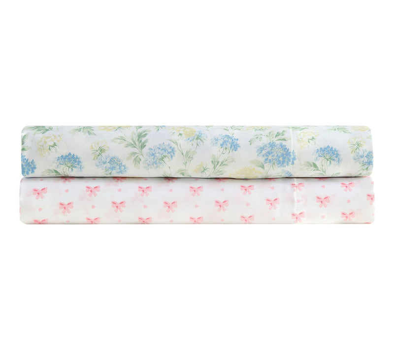 Laura Ashley Edwina Blue/Yellow Microfiber FullSheet Set — View 6