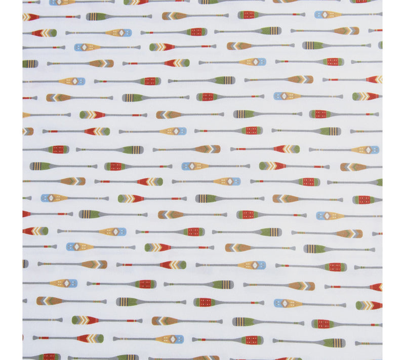 Eddie Bauer Can oe Lake Paddle White/Multi Kin g Sheet Set — View 5