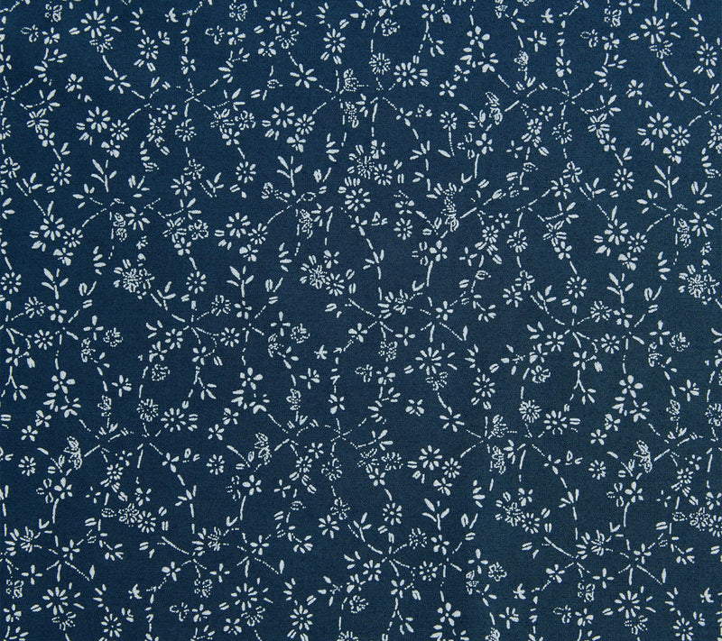 Eddie Bauer Petite Floral Blue Indigo Cotton Full Sheet Set — View 5