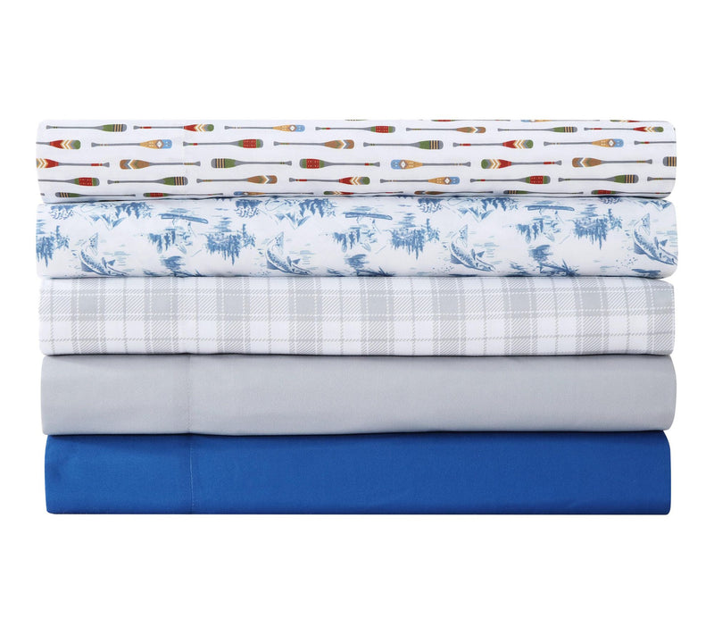 Eddie Bauer Highland Chill True Blue Queen Sheet Set — View 6