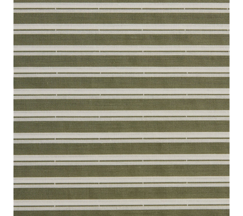 Eddie Bauer Alpha Stripe Green Cotton Percale Twin Sheet Set — View 5