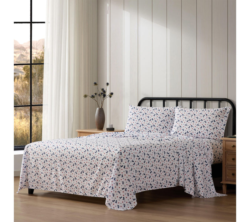 Wrangler Boots N Hats Bow Stars White/Red/BlueFull Sheet Set — View 2