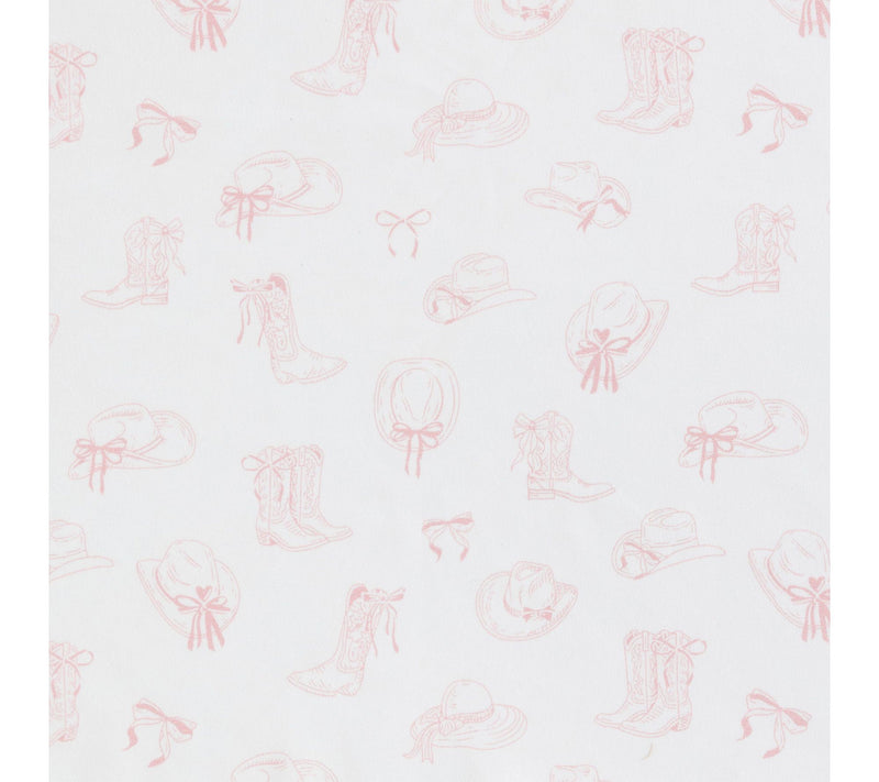 Wrangler Cowboy Like Me White/Pink Microfiber King Sheet Set — View 6