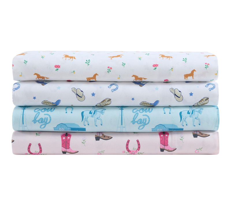 Wrangler Cowgirl Dreams Pink Microfiber Full Sheet Set — View 6