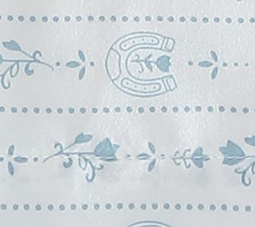 Wrangler Pretty Shoe Stripe White/Blue MicrofbrTwin Sheet Set — View 9