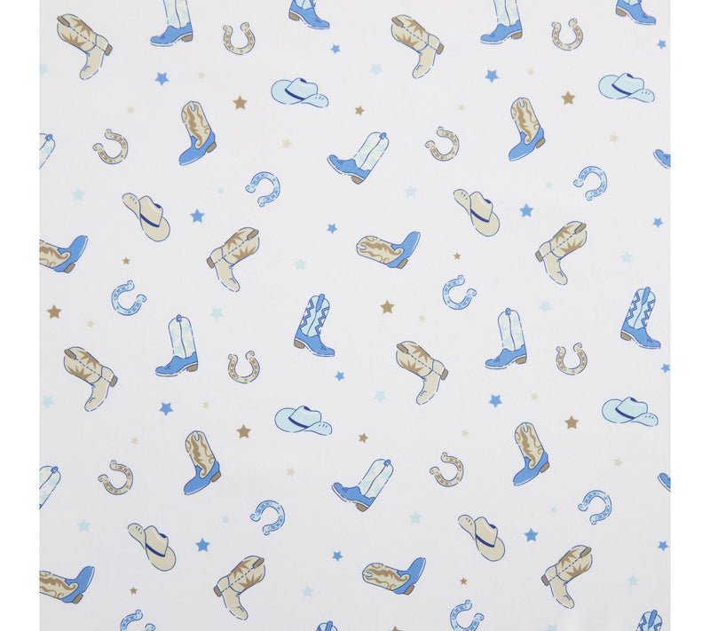 Wrangler Rodeo Star White/Blue Microfiber Ful l Sheet Set — View 5