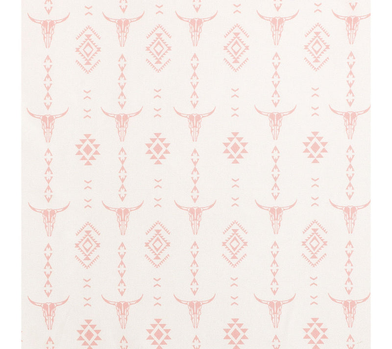Wrangler Steer Head Stripe Ivory/Pink MicrofbrFull Sheet Set — View 4